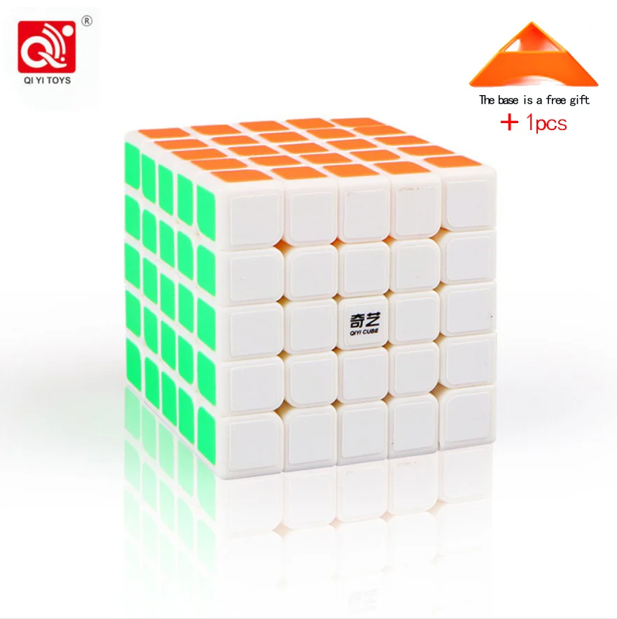 QiYi QiZheng, 5x5x5, магический куб, черная наклейка, профессиональные скоростные Детские кубики, игрушки, головоломка, обучающая, Cubo Magico, Подарочные игрушки - Цвет: 1