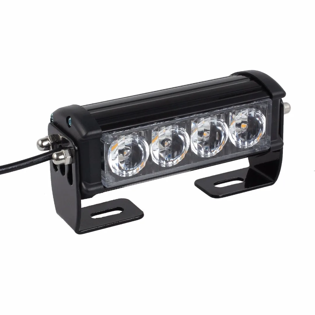 4LED автомобиль стробоскопа Предупреждение светильник 12/24V мигающий неисправности аварийная сигнальная лампа Водонепроницаемый противоударный Авто мерцающий светильник s