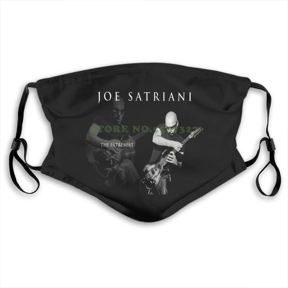Маска для лица Joe Satriani с гитарой Black New Rock Band модная моющаяся полулицевая маска