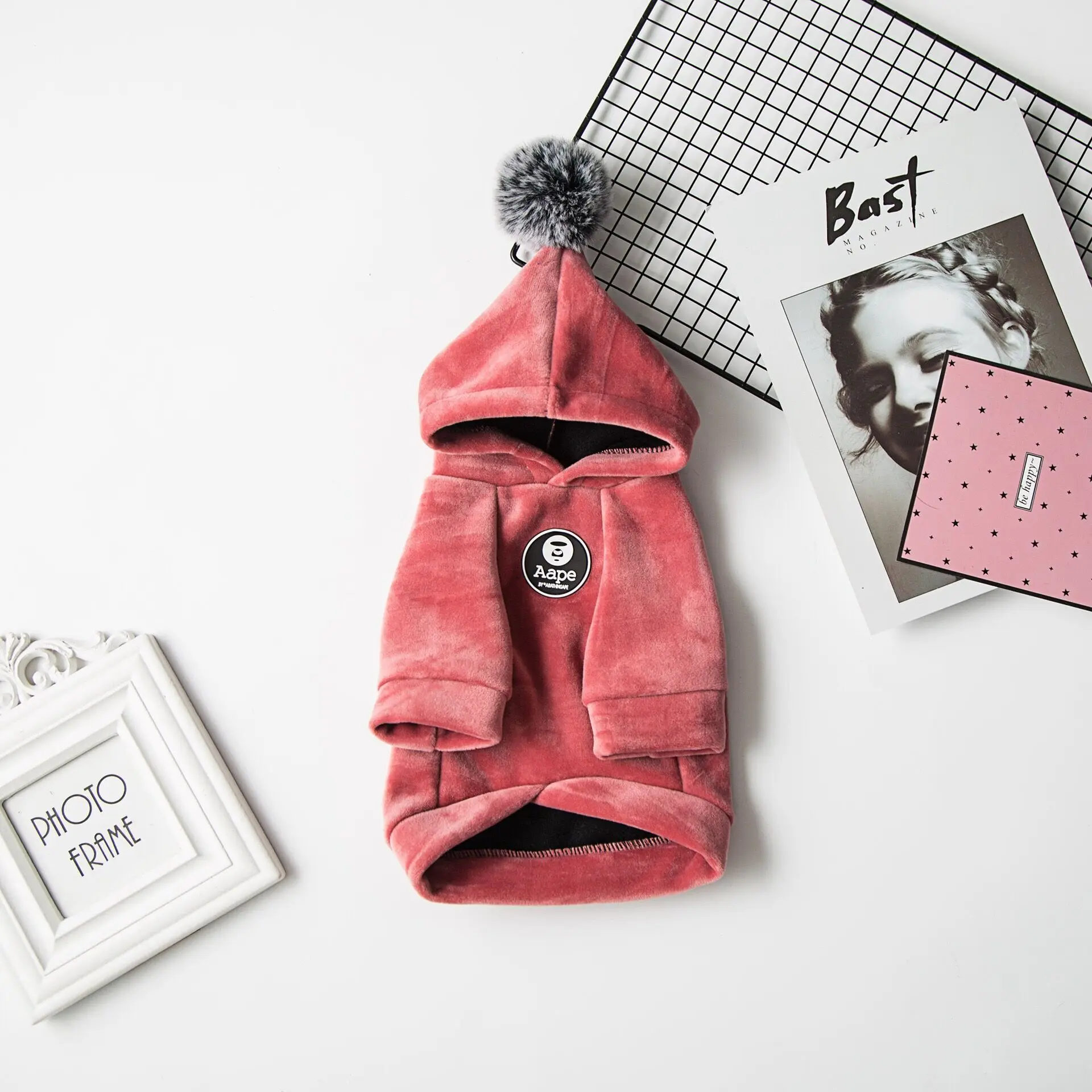 Red Dog Clothes Одежда для маленьких собак, милая Толстовка для собак, зимняя теплая одежда для собак, костюм для кошек, пальто для собак, одежда для чихуахуа, бульдога, мопса, щенка - Цвет: Red Dog Clothes