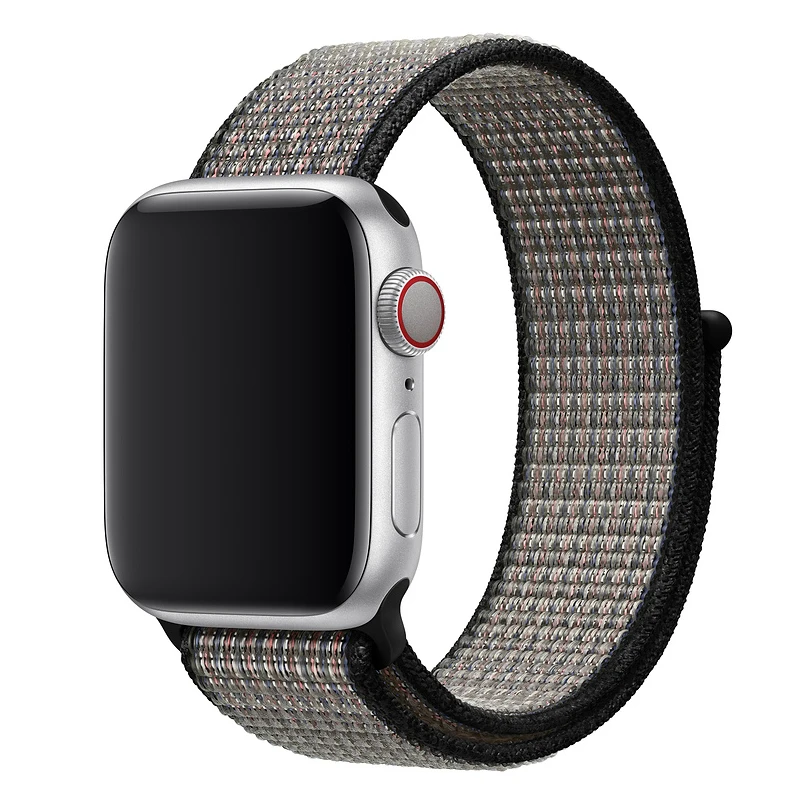 Спортивная петля для Apple watch, ремешок 42 мм, 38 мм, 44 мм, 40 мм, тканый нейлоновый браслет correa iwatch серии 4, 3, 2, 1, браслет для часов Apple watch 5, 4 - Цвет ремешка: Royal Pulse Lava