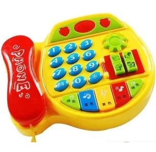 Multi-functional Phone Set Animal dianyuansu hua qin Learning Color Animal Multi-Purpose Machine Music Toy 5029