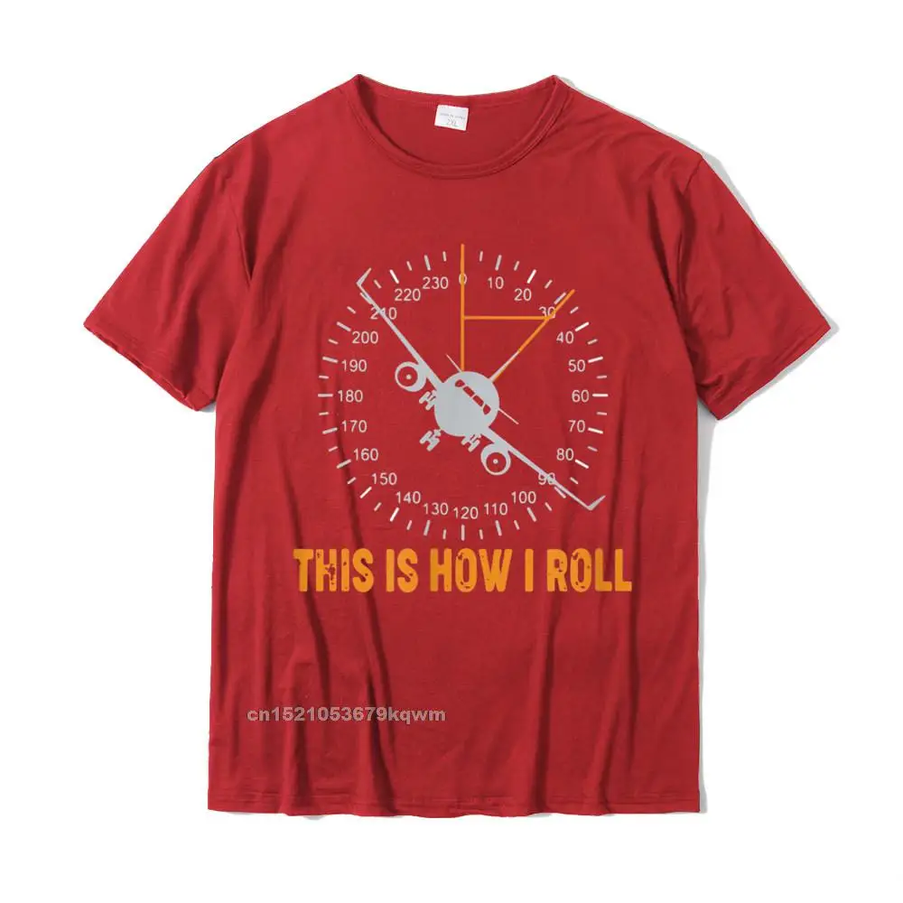 Printing Funny Young T Shirts Cheap Summer/Autumn Short Sleeve O-Neck All Cotton T Shirt Summer Tops Shirts Free Shipping Funny This Is how I Roll T Airplane Aviation Pilot T-Shirt__4715 red