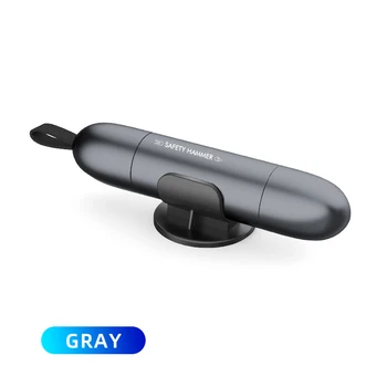 

Car Window Breaker Safe Hammer Aluminum Alloy Body Safe Hammer With U Shape Cutter Car Window Breaking Accessory Multifunctional