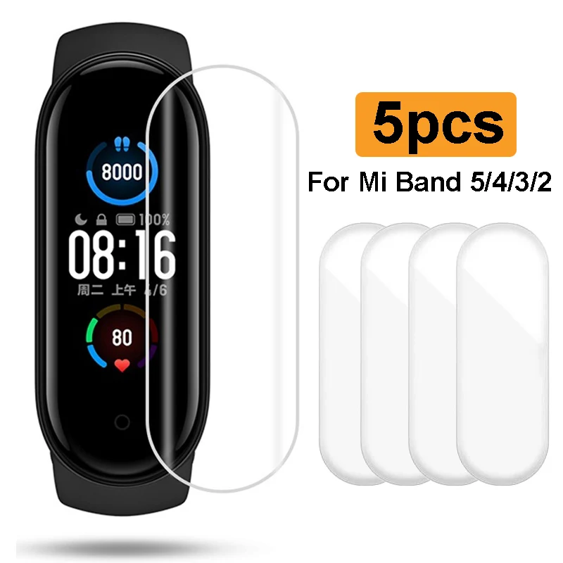Гидрогелевые мягкие Защитные пленки для Xiaomi Mi Band 5 4 3 2 защитная пленка смарт-часов