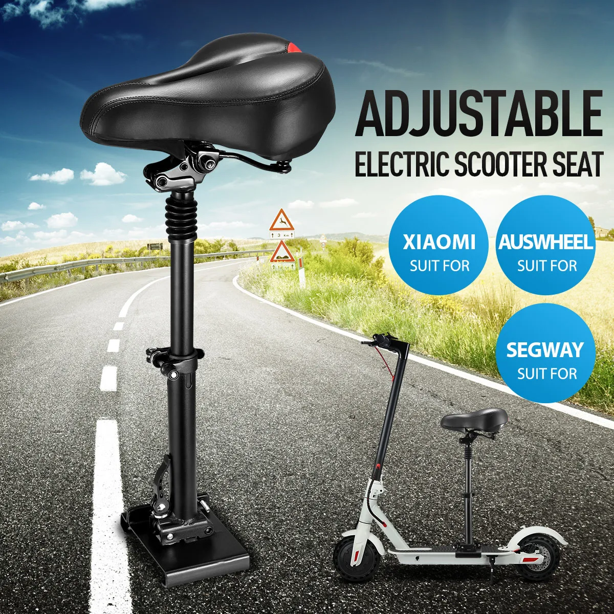Adjustable Electric Scooter Seat Saddle for AOVO Pro/ M365 Pro or Xiaomi 11 E Scooter iScooter