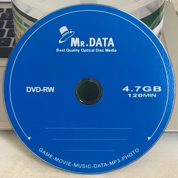 

Wholesale 25 discs Mr Data Grade A 4.7 GB Blank Printed DVD RW Disc