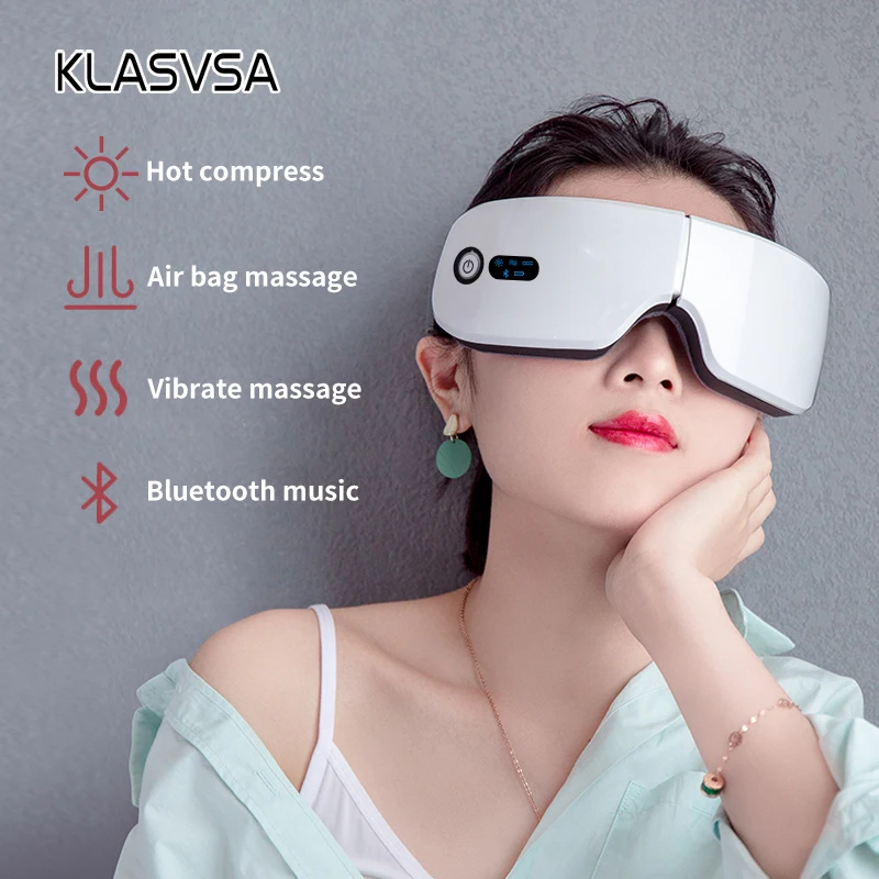 Перезаряжаемый умный Eye массажер для лица Массажер Bluetooth музыка Складывающийся