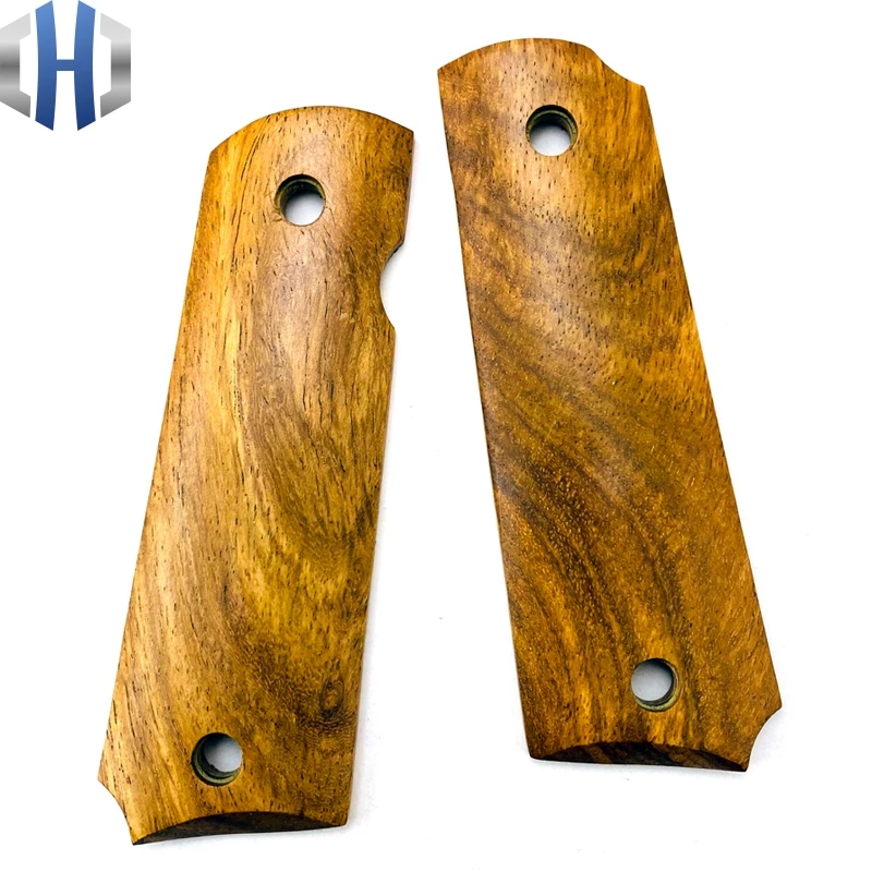 1911 Handguard Accessories Modification 1911 Grips Handle African Yellow Rosewood Logs Knife Material Accessories