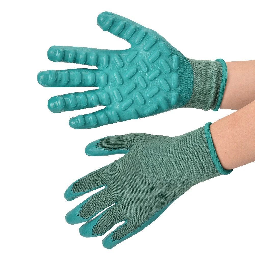 Защитные перчатки латексные рабочие перчатки для мужчин, износостойкие антивибрационные ударные защитные противоскользящие рабочие перчатки для садоводства