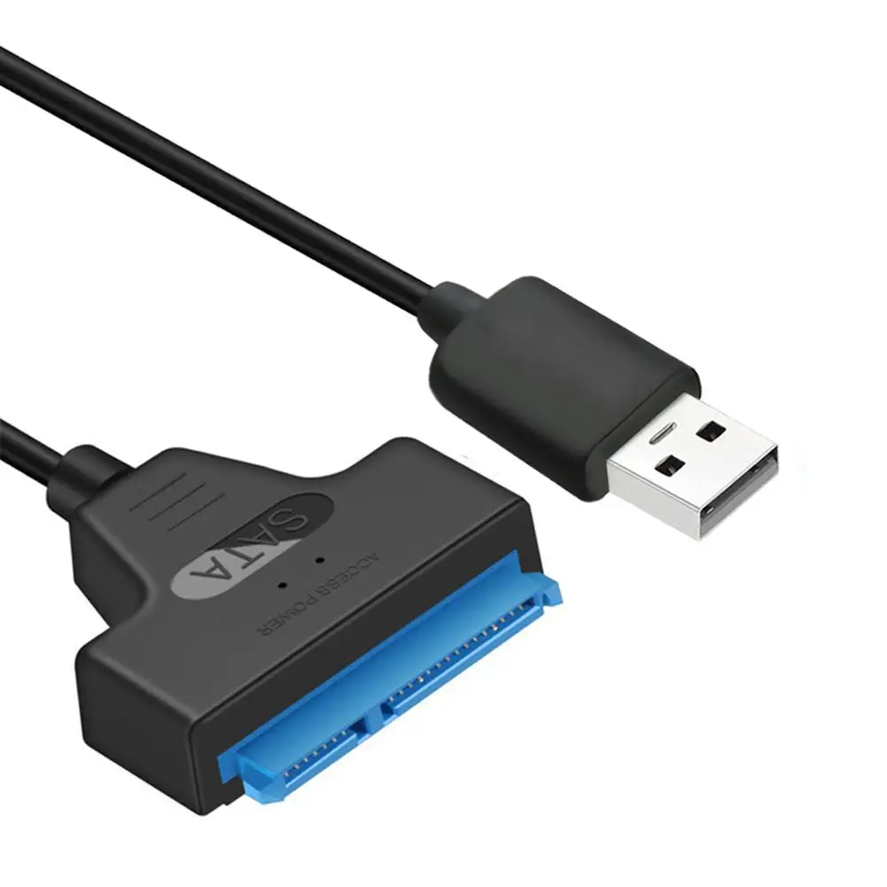 USB to SATA 22pin Cable Adapter for 2.5in HDD SSD - Converter Line for Hard Disk Drives and Solid State Drives Description Image.This Product Can Be Found With The Tag Names Computer Cables Connecting, Computer Peripherals, Cord wire, PC Hardware Cables Adapters