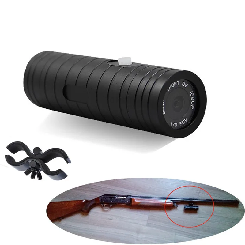 Outdoor Gun Camera 170 FOV HD 1080P Gun camera traps for Rifle Hunting Action Cam Waterproof with mount for hunter