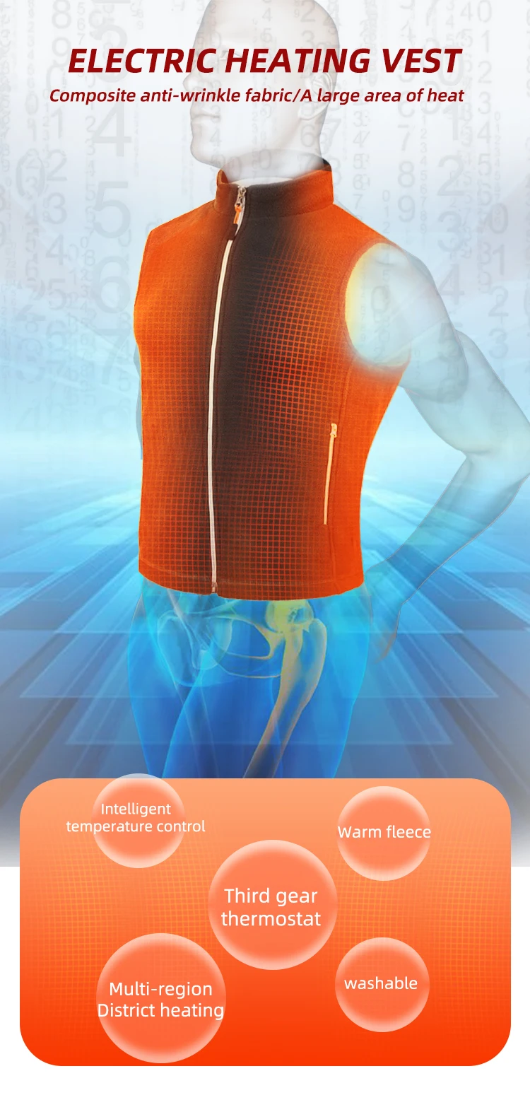 Men Jacket heated Winter womens Warm vest Electric Thermal Waistcoat Fish Hiking Outdoor camping Infrared USB Heated vest Jacket