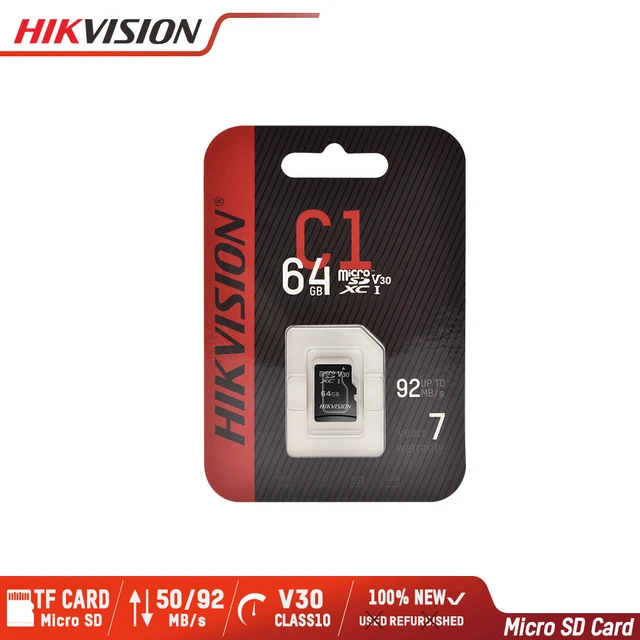 Carte Micro SD 64 Go, Carte Mémoire microSDXC + Adaptateur SD