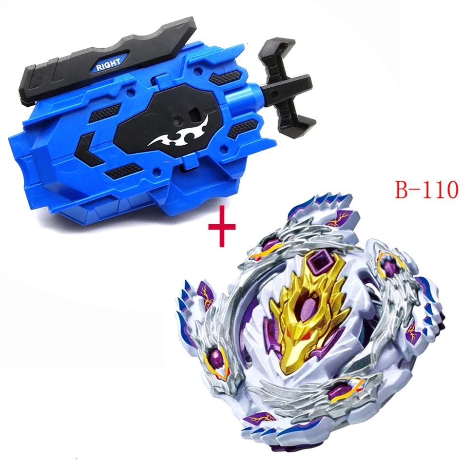 Beyblade burst b148 CHO-Z Валькирии. Z. Ev с правым левым в двух смыслах металлический пусковой провод усилитель Топ стартер гироскоп - Цвет: B110