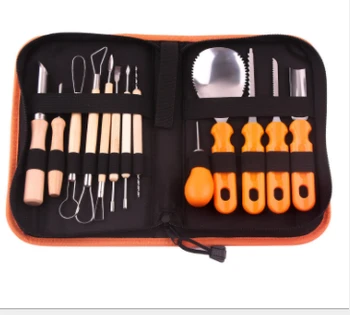 

13pcs/set Halloween Pumpkin Lamp Carving Kit Stainless Steel Kitchen Fruit Vegetable Cutter Durable Carving Tools
