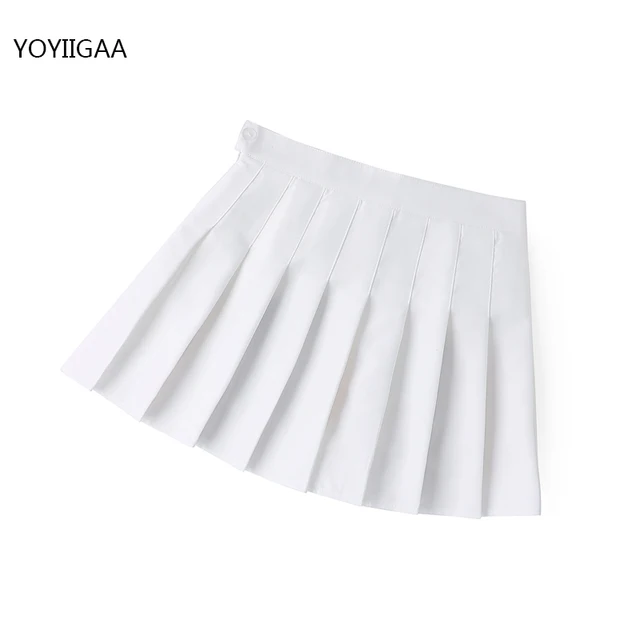 Summer Women Pleated Skirt High Waist Female Plaid Skirts Preppy Style Ladies Girls Dance Mini Skirt Fashion Chic Woman Skirts a15