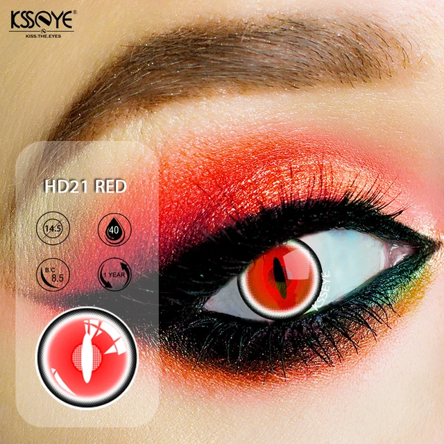 Halloween Cosplay Vampire Colored Contact Lenses Cosplay Anime Contacts  Yearly Masquerade Black Red Lens Pink Vampire Lenses - AliExpress
