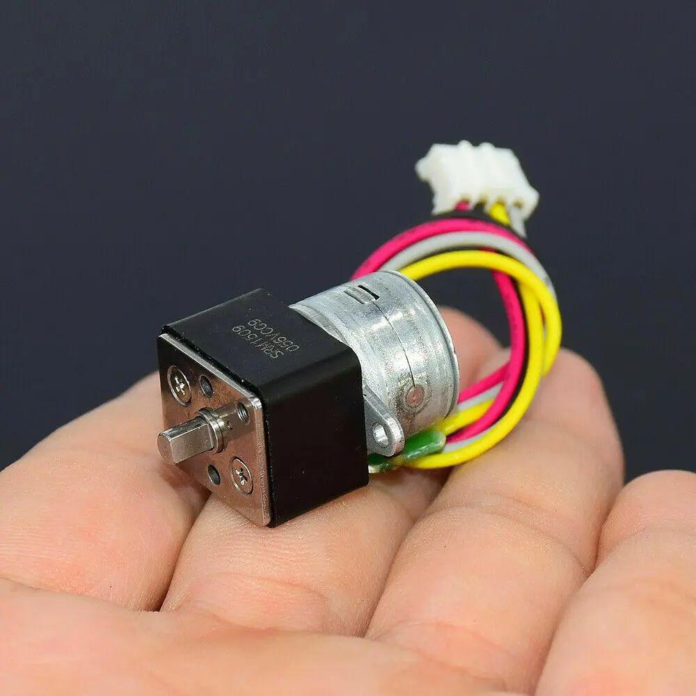 DC 5V 2-phase 4-wire Full Metal Gear Stepper Motor Precision Gearbox Robot Car