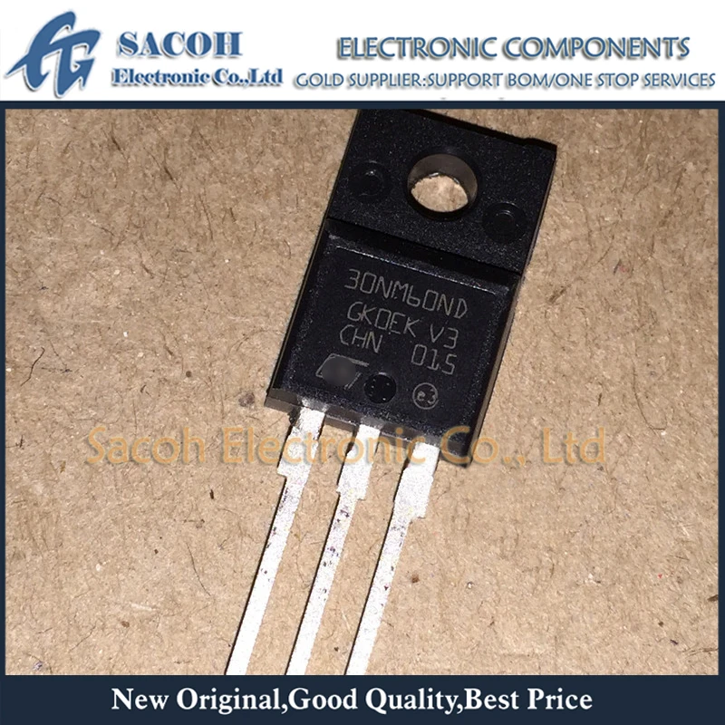 10 шт./лот STF30NM60ND 30NM60ND 30NM60 или STF30NM60N 30NM60N TO-220F 30A 600V мощный МОП-транзистор |