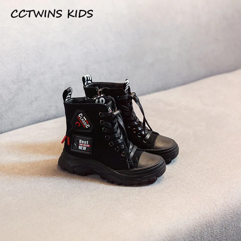Thin Black Детские Ботинки martin; коллекция года; Зимние Детские Модные Ботинки martin; Брендовые ботильоны для маленьких девочек; теплая замшевая обувь для мальчиков; MB169 - Цвет: Thin Black