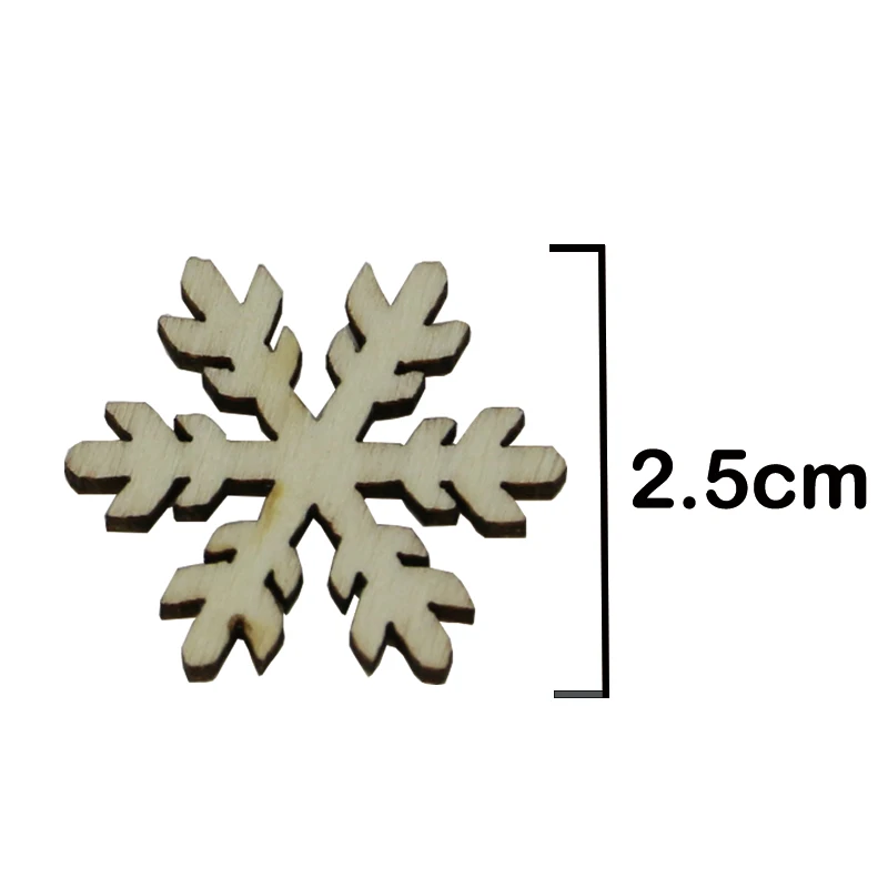 Lot de 20 flocons de neige en bois brut – 4 styles de flocons de neige en  vrac avec ficelle, étiquettes de décoration pour sapin de Noël (7 à 8 cm) :  : Maison