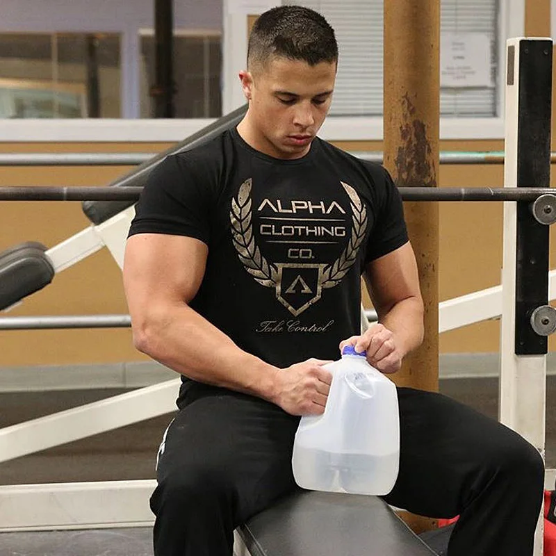 Новинка лета 2020 модная мужская Спортивная Футболка с круглым вырезом Повседневная футболка принтом и