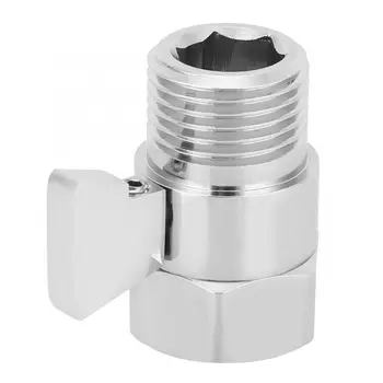 

G1/2in Shower Head Flow Control Shut Off Stop Valve Water Saver Valve Shower Supply