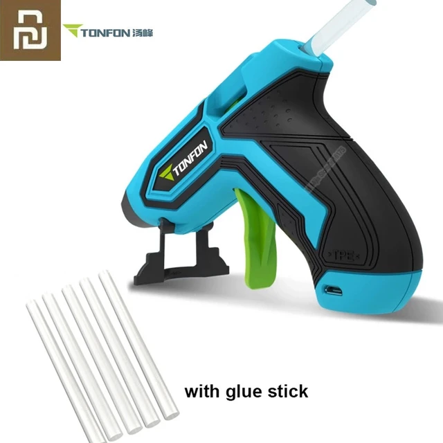 Youpin Tonfon Original 3.6V Cordless Hot Glue-Guns USB Rechargable with 10  Glue-Sticks Melt