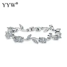 Латунный браслет для женщин, стразы, серебряный модный серебряный браслет с шармами, браслет для женщин, подарки, аксессуары