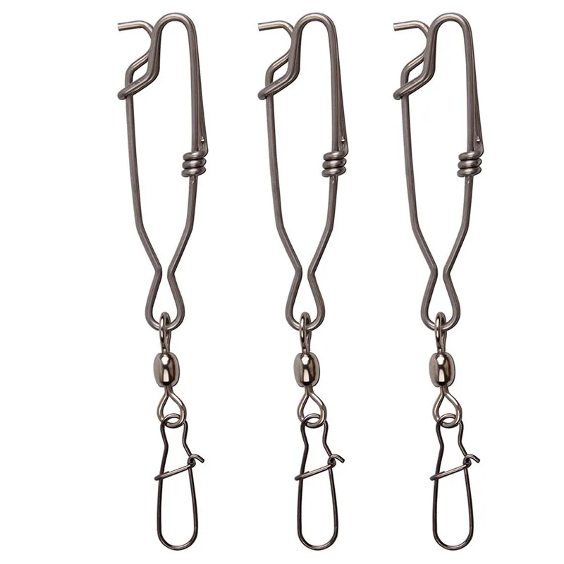 

30pcs Stainless Steel Long Line Tuna Clips Float Line Snap Clip Connector Longline Branch Hangers Fishing Accessories