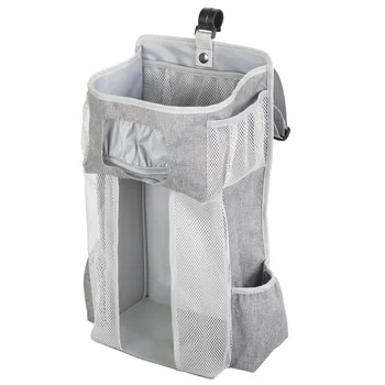 

Space Saving Bedding Accessories Hanging Storage Bag Oxford Cloth Portable Baby Bed Bedside Organizer Bedroom Infant Crib Home