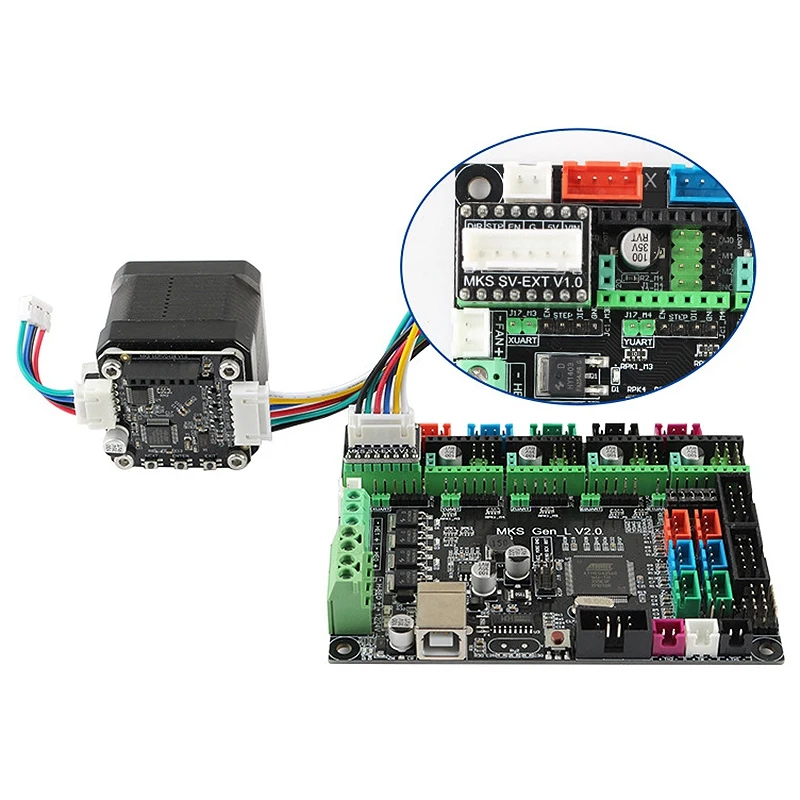ABKT STM32 3d принтер замкнутый контур шаговый двигатель NEMA17 MKS SERVO42B с адаптером