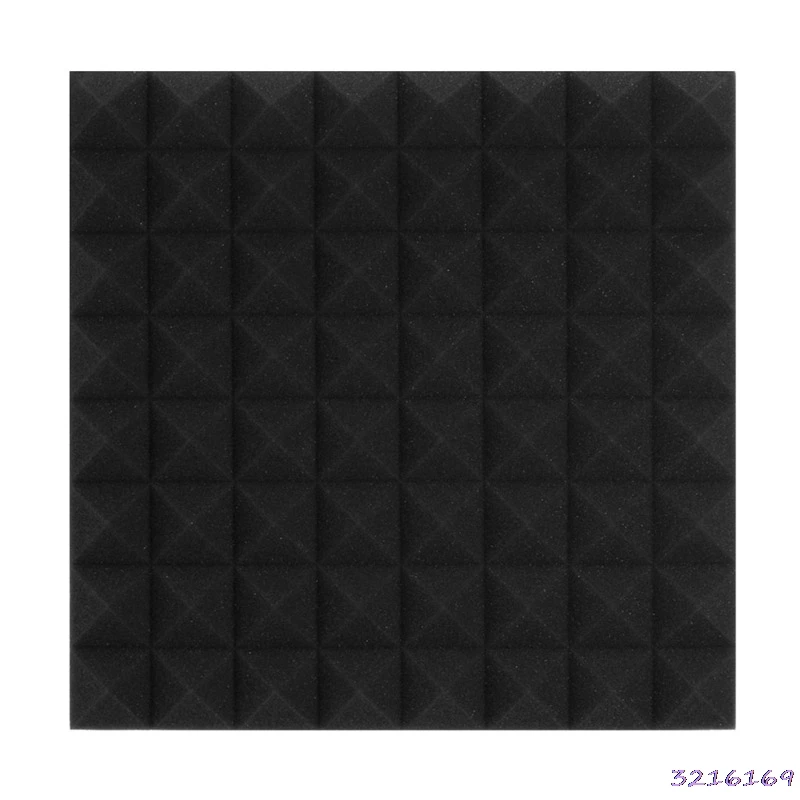 Black 50x50x5,5 см акустическая пена звукопоглощение Клин плитка для студии/музыки Y1QB - Цвет: Black