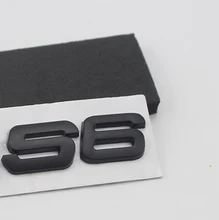 S3 S4 S5 S6 S7 S8 RS3 RS4 RS5 RS6 RS8 Número Letras Emblema do Metal Estilo Do Carro Remontagem Tronco 3D Etiqueta para Audi A4L A6L A5 A7