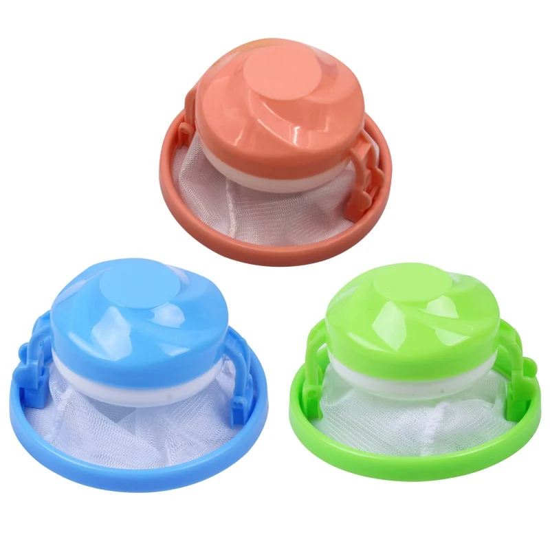 1pcs Random Color Домашний плавающий ворс для ловли волос, сетчатый чехол для питомца, ворс для ловли волос, стиральная машина, фильтр для стирки, мешок для стирки, продукт для стирки, Прямая поставка - Цвет: 1pcs Random Color