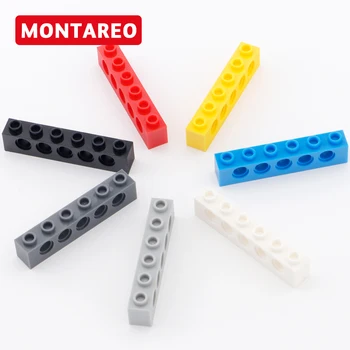 

Compatible LegoIN Particle 3894 Technic Brick 1 x 6 [5 Holes] Parts Classical Construction Building Block Bricks 35pcs/Set