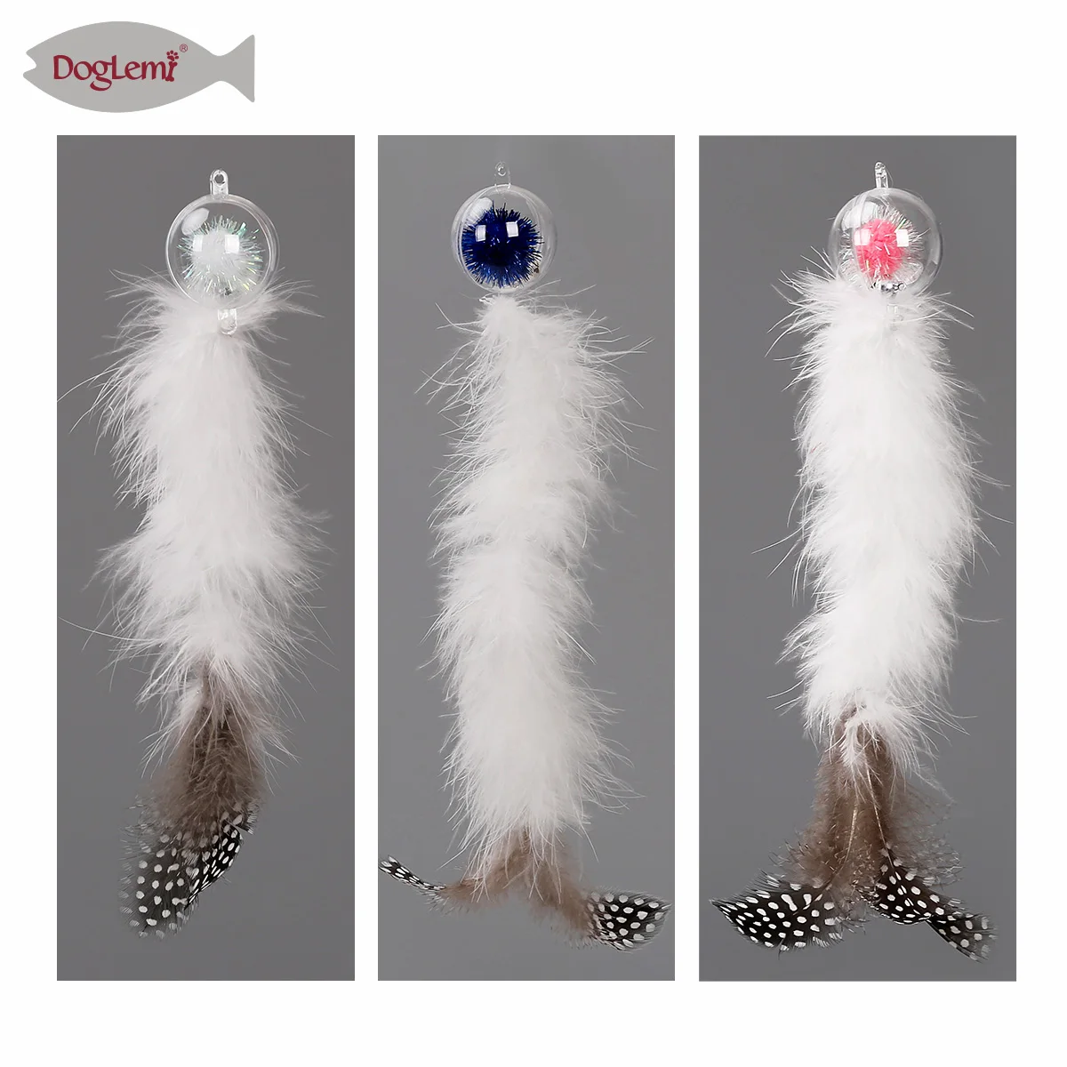 Новогодняя игрушка для кошек, перья, кошачьи интерактивные игрушки с колокольчиками, игрушки для собак, игрушка для кошек, вращающиеся прозрачные шарики