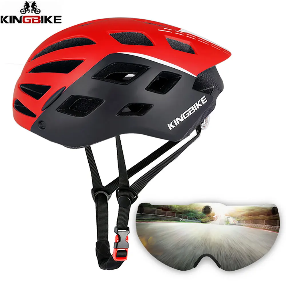 KINGBIKE Women Bicycle Helmet with Goggles Ultralight Men MTB Bike Helmet Mountain Road Women casco Specialiced Cycling Helmets KINGBIKE Women Bicycle Helmet with Goggles Ultralight Men MTB Bike Helmet Mountain Road Women casco Specialiced Cycling Helmets