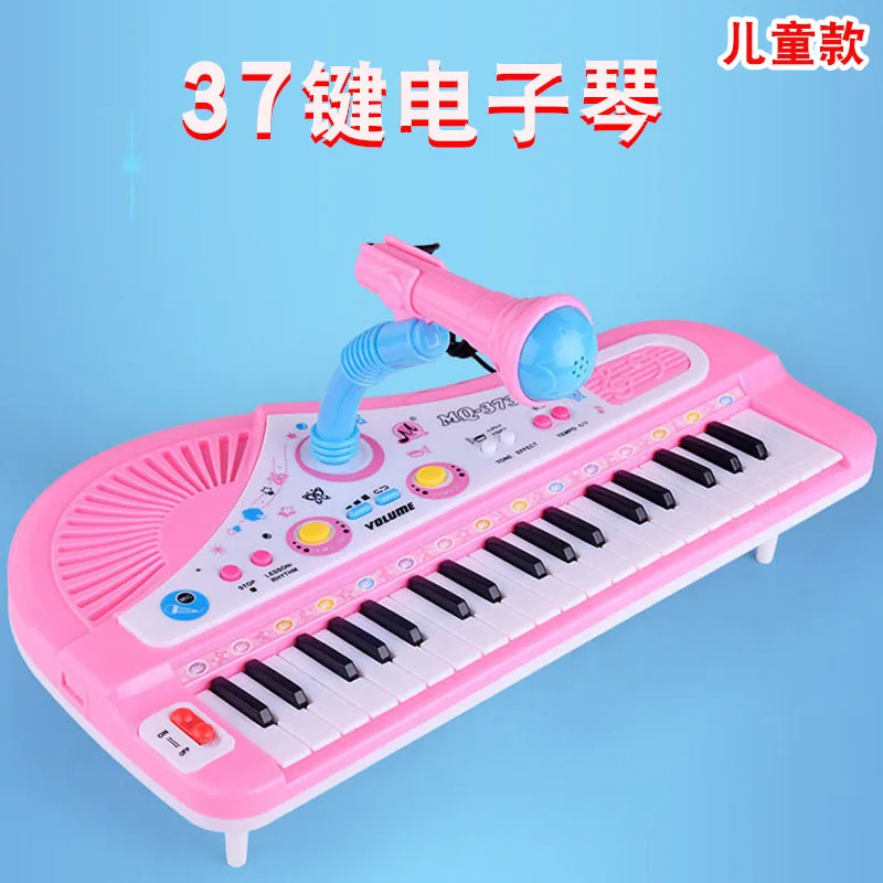 

Hot Selling Children Adult 37 Key Electronic Keyboard with Microphone Multi-functional Music Piano Musical Instrument Toy Gift