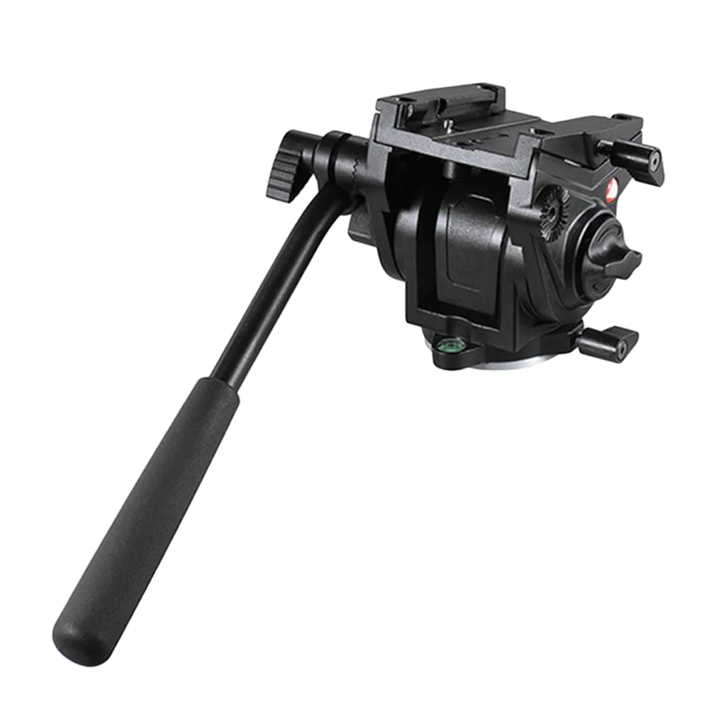 Heavy Duty Fluid Video Tripod Head 1/4&3/8 Screws Release Plate Max Load 5kg Tripod Monopod SLR DSLR Camera Holder Stand