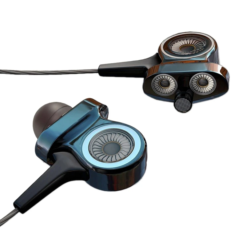 Wired Earphone HiFi Super Bass Stereo Earphone with Microphone Available Sport Earphone for Phone Computer