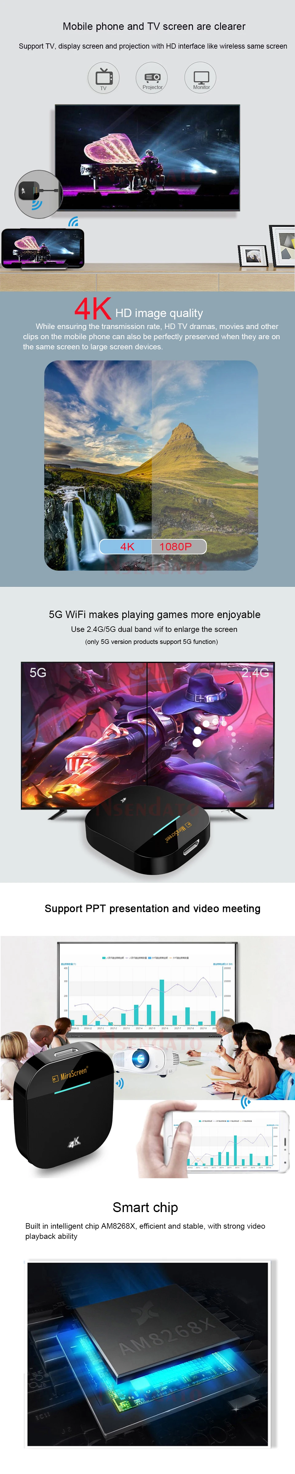 fio, wi-fi, miracast, airplay, dlna, receptor de