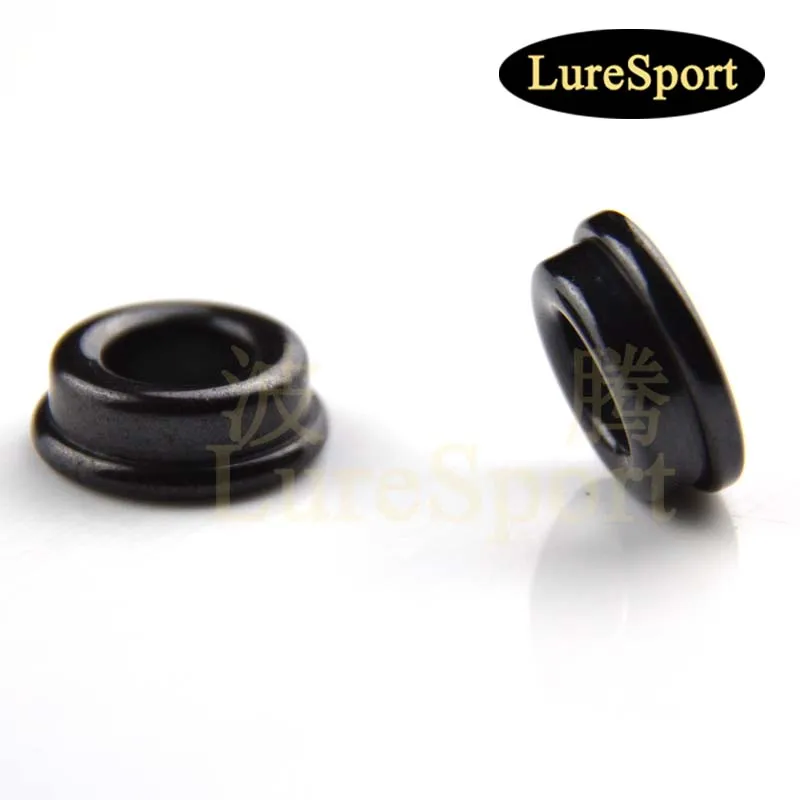 LureSport Thickening Alconite Ring Ceramic Black Guide Ring Rod Building component Repair DIY Accessory 12pcs 18pcs size 6-20