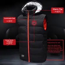 USB нагреватель умный нагревательный жилет для зарядки трехскоростной температуры теплая одежда куртка с подогревом Электрический жилет для спорта и пешего туризма