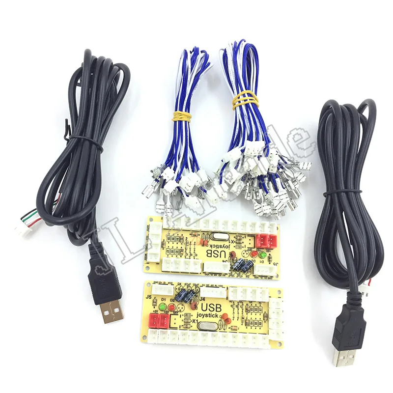 DIY Нулевая задержка Аркада USB кодер ПК к джойстику файтинги запасные части кодер доска+ Провода Кабели