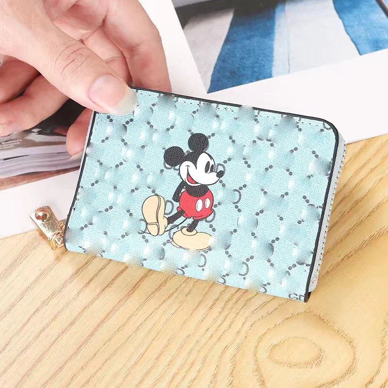 Disney Mickey Mouse new wallet Mickey Mouse clutch bag classic PU leather bag coin purse simple fashion small wallet