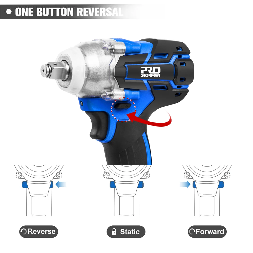 Гайковерт ударный PROSTORMER аккумуляторный 21 в 320 Н · м|electric wrench|impact wrenchrechargeable impact wrench