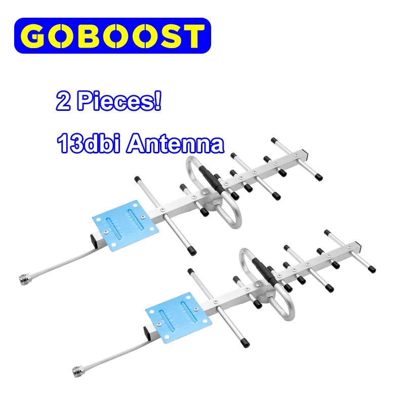 Уличная антенна для целлюлярного усилителя GOBOOST 2 шт. ретранслятор 13dbi 698-2700 МГц 2g 3g