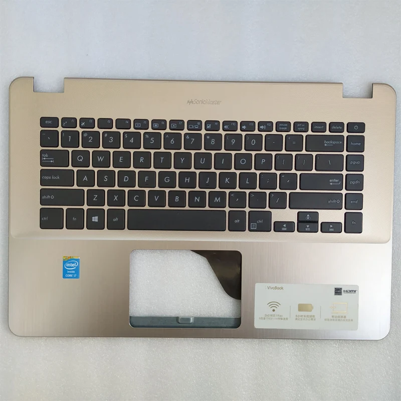 1 шт. 90% Ноутбук Упор для рук корпус C с клавиатурой для Asus X505 X505B K505 K505B